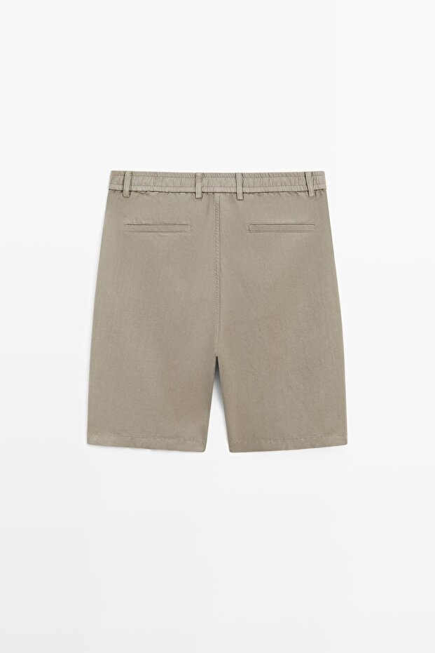 Keten bermuda şort - 8