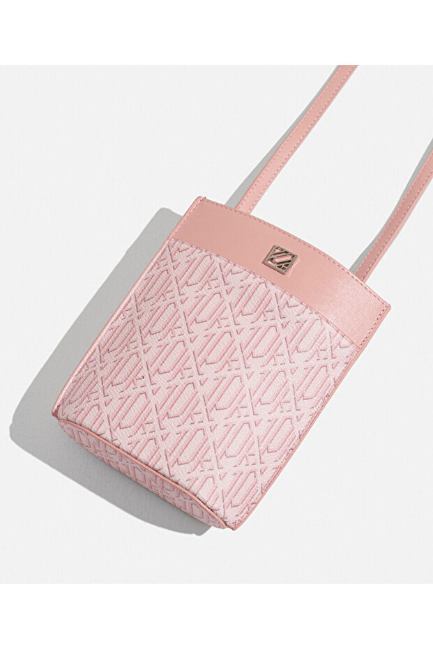 Monogram baskılı telefon çantası - 4