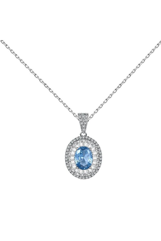 Dazzling oval necklace