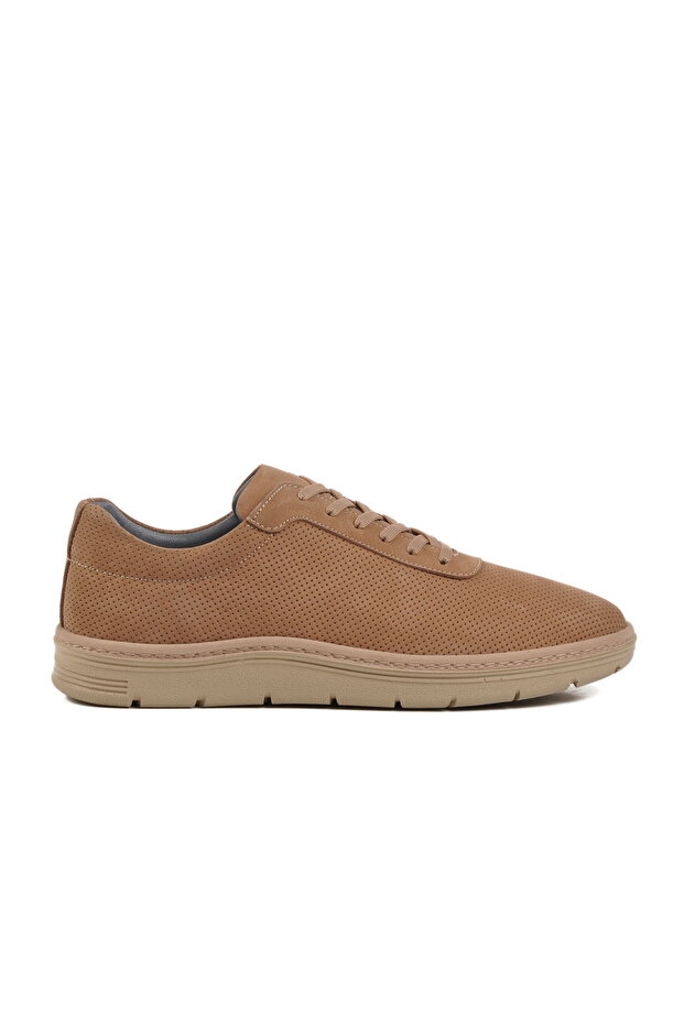 Sand Nubuck Genuine Leather Men's Casual Shoes