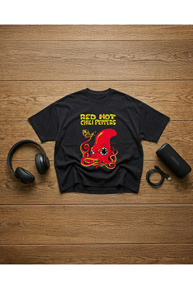 Red Hot Chili Peppers Printed Unisex 100% Cotton Pack Oversized T-Shirts