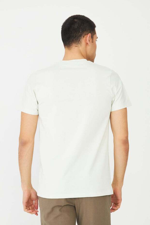Ανδρικό μπλουζάκι Ecru Basic Crew Neck - 3