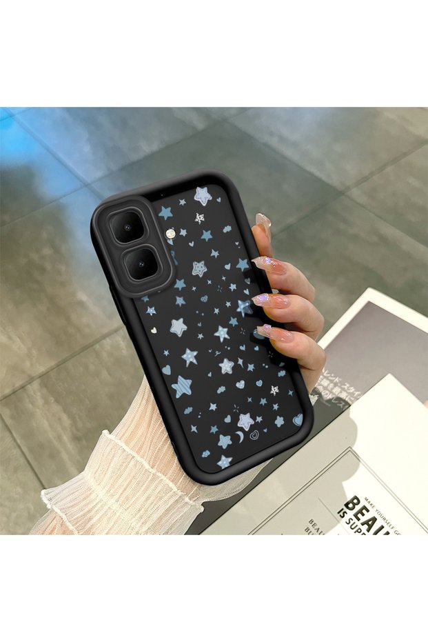 Infinix Smart 10 Compatible Black Silicone Case with Shockproof Camera Protection
