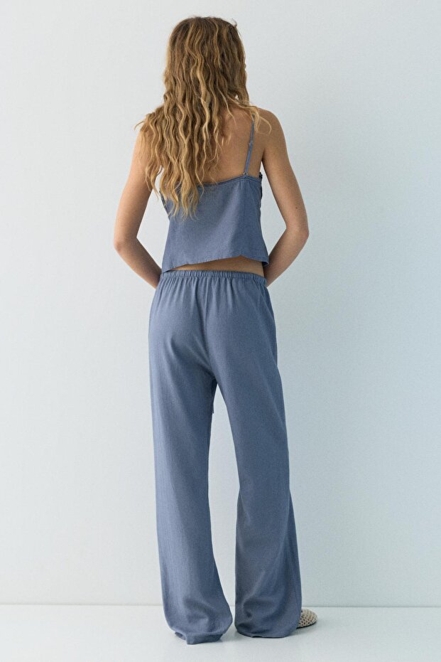 Keten jogger pantolon - 2