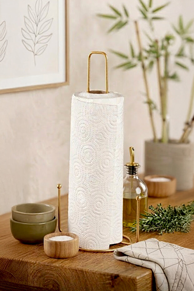 Stainless Metal Napkin Holder-Roll Paper Towel Holder 29 cm