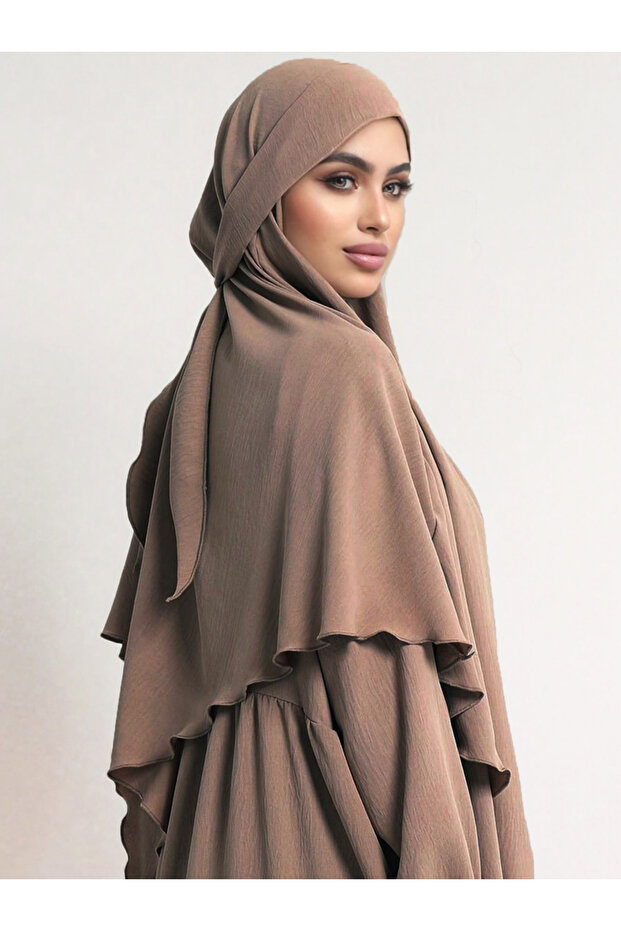 Tan Solid Hijab