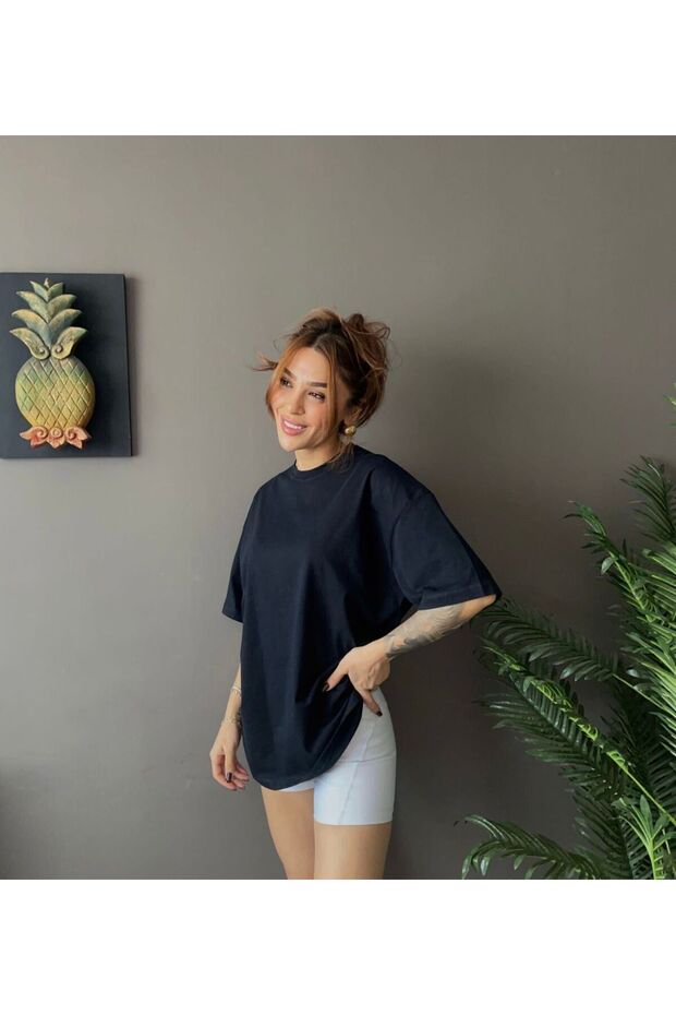 Women's Oversized Basic T-Shirt – Relaxed Fit Pack of Cotton Casual T-Shirts