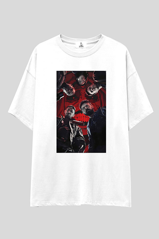 The Boys Oversized t Shirt | Unisex 100% Cotton Black & White Printed Special Design Series Themed Tee