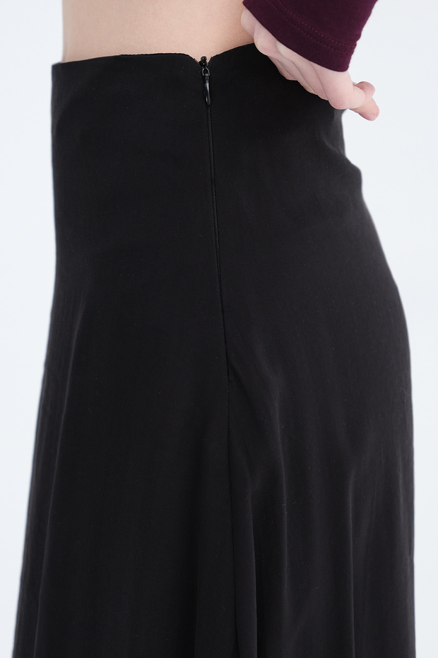 Fermuarlı Modal Uzun Etek E19035 - 3