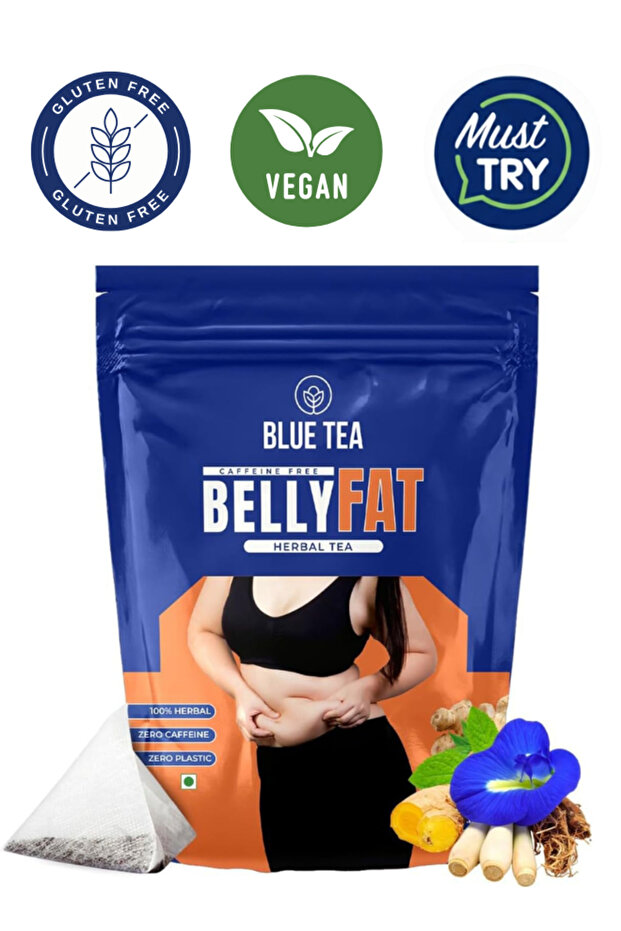 Belly Tea 30 Pyramid Tea Bags | Caffeine Free Herbal Tea | Sugar Free | Zipper Pack