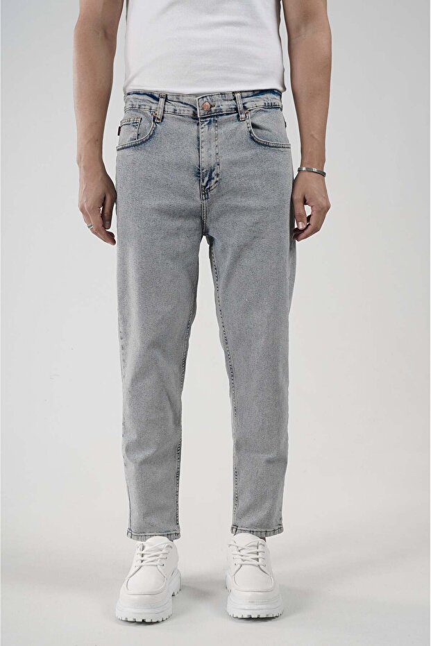 Stretch Fabric Boyfriend Mold Ankle-Length Men's Jeans