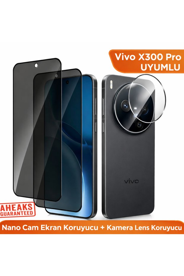 Vivo X300 Pro Matte Glass 9H Nano Glass Screen Protector + Camera Lens Protector Set