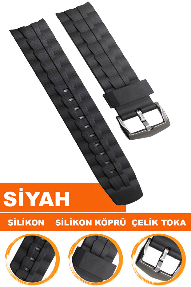 حزام ساعة من السيليكون متوافق مع ساعة Ef550 CS