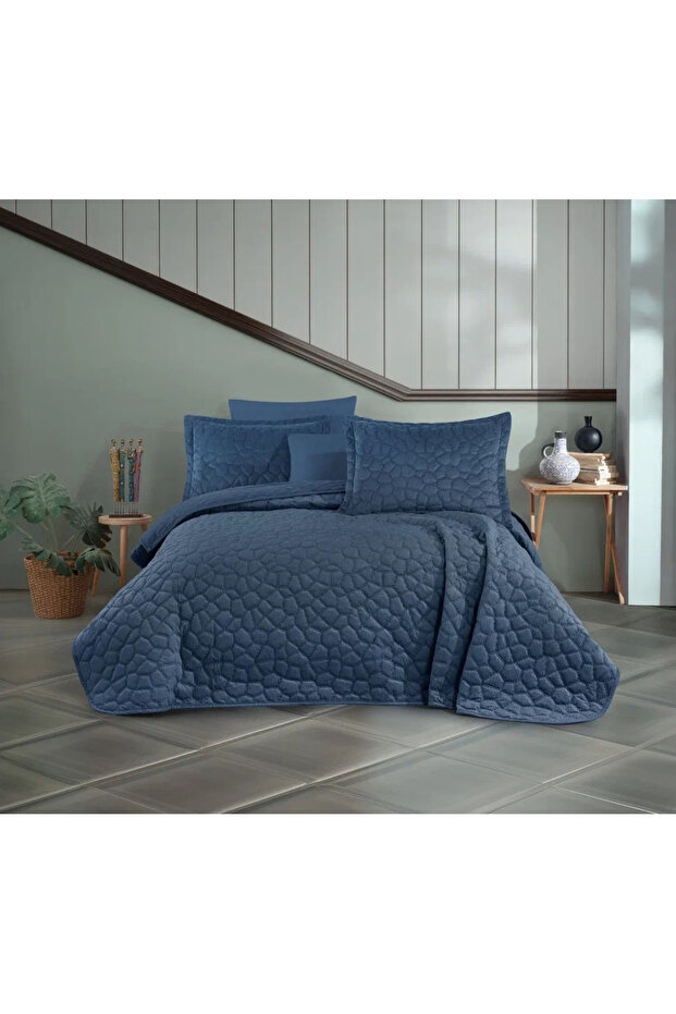 Silvana Bedspread Indigo - 1