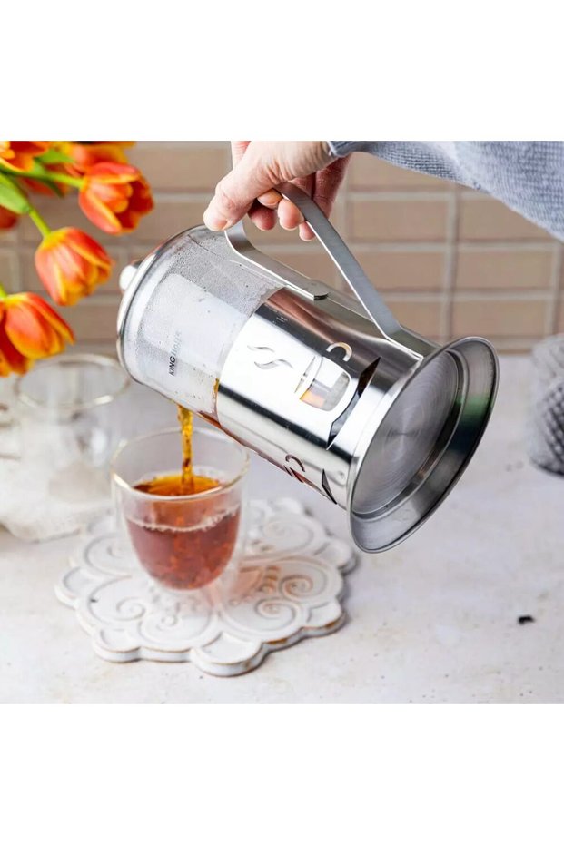 Glass tea infuser with strainer, 0.60L,