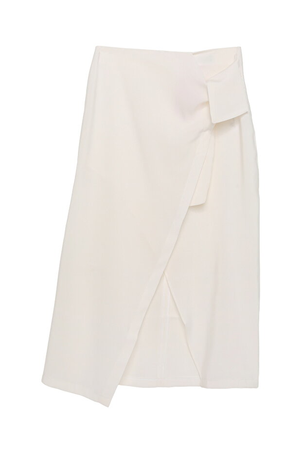 Buy Tie-Detail Wrap Skirts Ecru