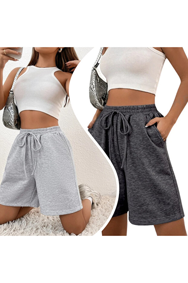 Comfortable and Practical Women's Shorts (Regenerated Fabric)