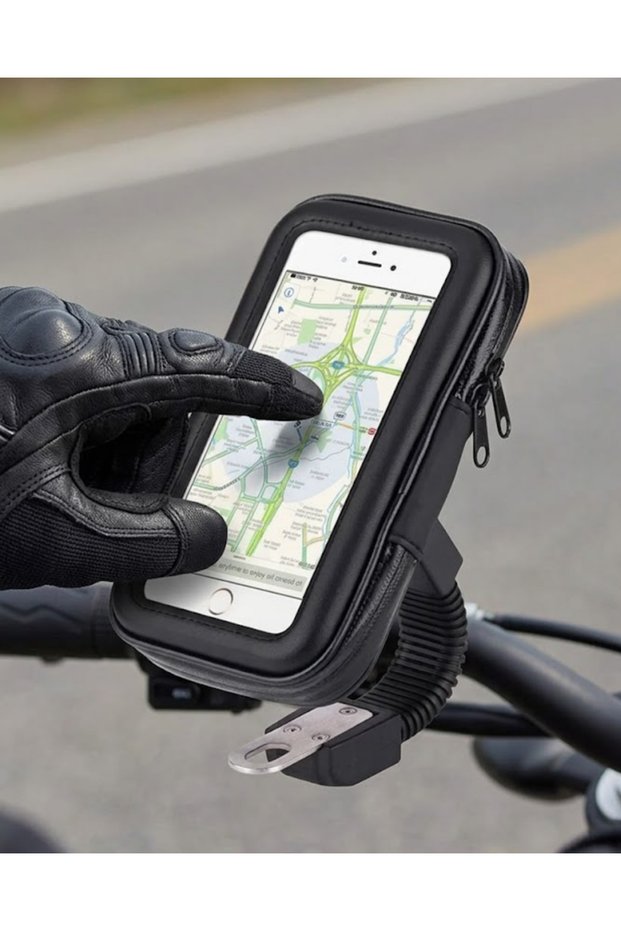 360-Degree Swivel Waterproof Bike Phone Holder Handlebar Mount Stand