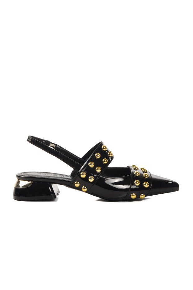 Black Patent Leather Women's Evening Dress Shoes