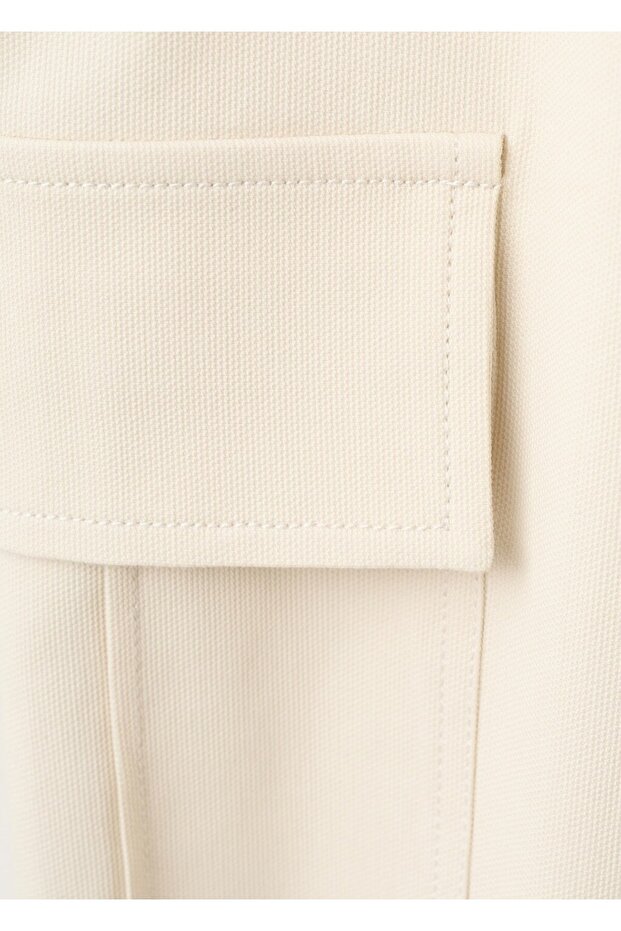 Kemerli kargo pantolon - 5