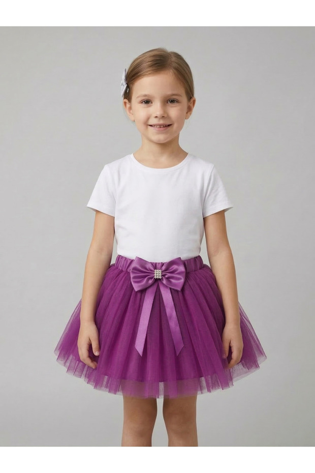 Girl's Fuchsia Tutu Skirt Bow Detail Show Skirt April 23 October 29