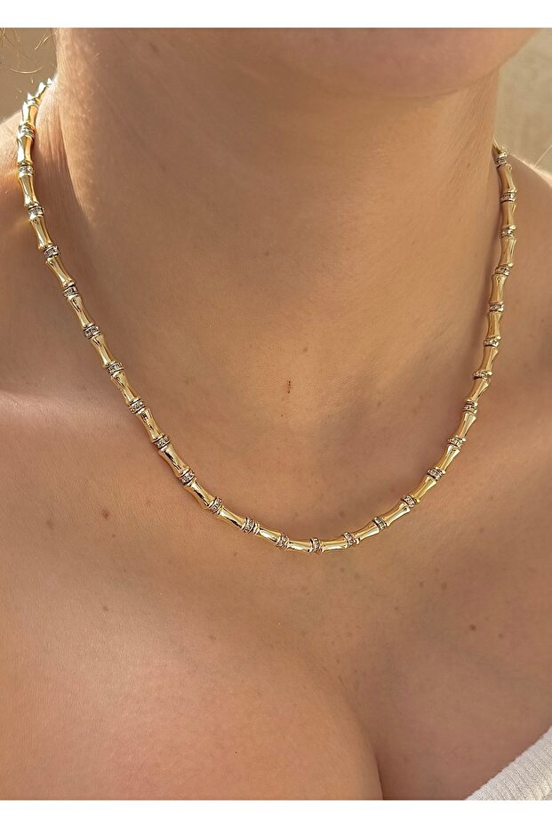 Women's Design Necklace with Stones