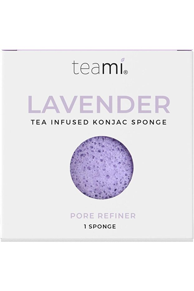 Exfoliating Konjac Facial Sponge - Cleansing Pore Refining Face Sponges (Lavender)