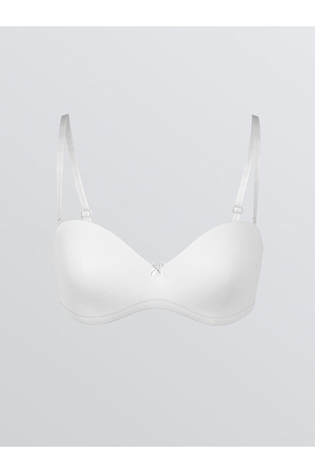 Black Underwire Non-Padded Strapless Bra (S6)