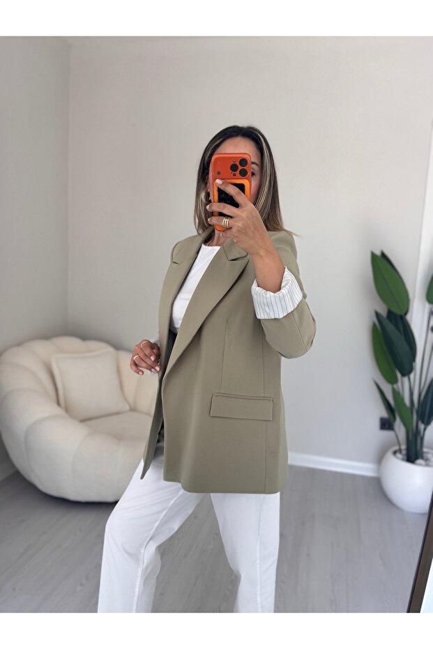 Kolu Katlamalı Blazer Ceket - 2