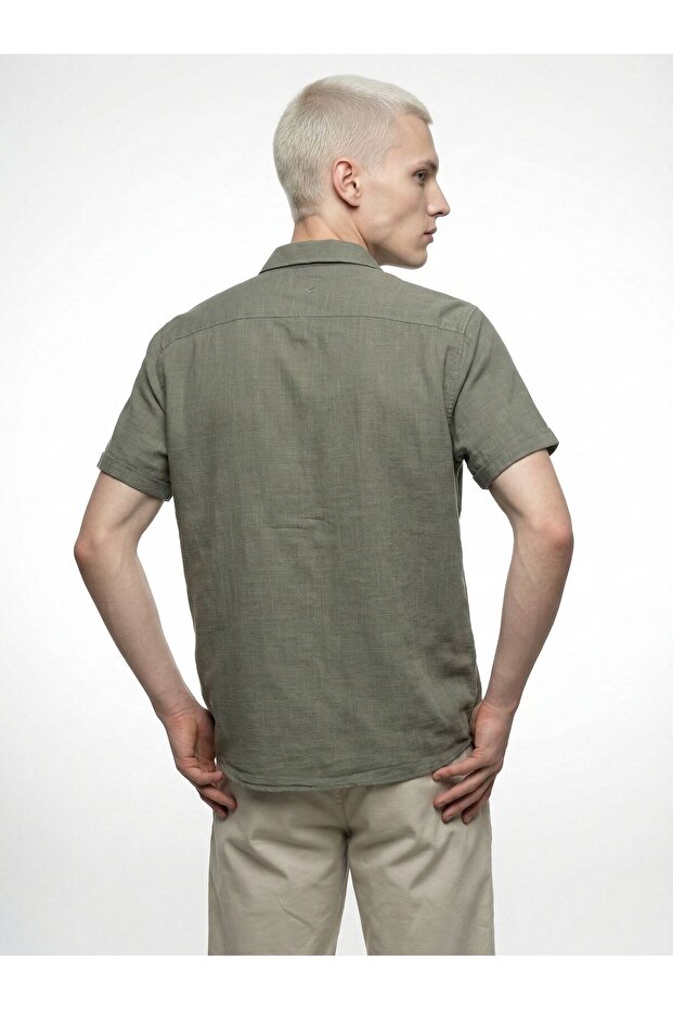 Regular Fit Erkek Gömlek K.kol - 4