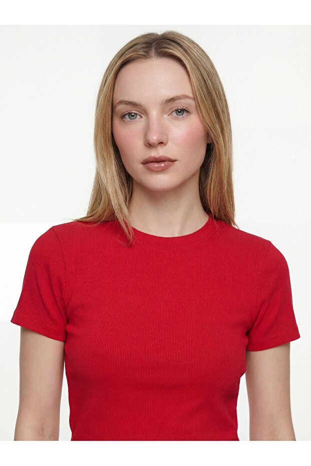 Slim Fit Kadın Tshirt K.kol - 2