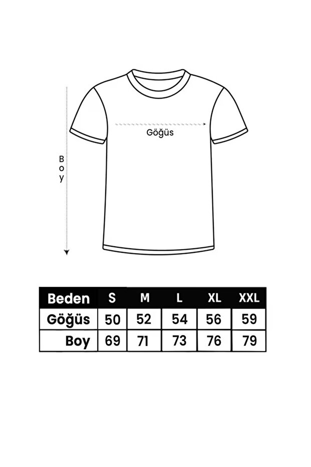 LOVE TEXT PRINTED BASIC T-SHIRT - 3