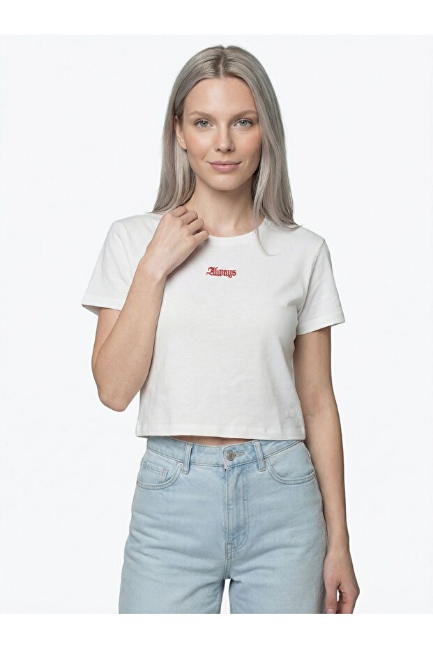 Long Crop Women's T-shirt Sleeve
