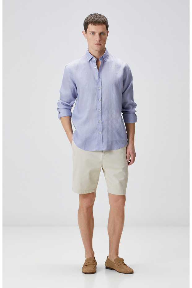 Lila Keten Gömlek - 2