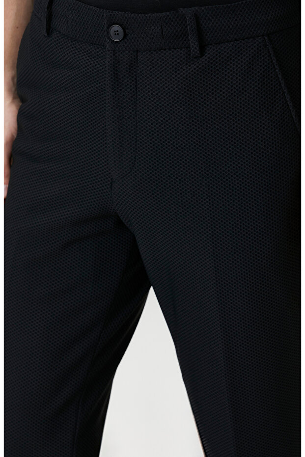 Siyah N-Tech Örme Pantolon - 4