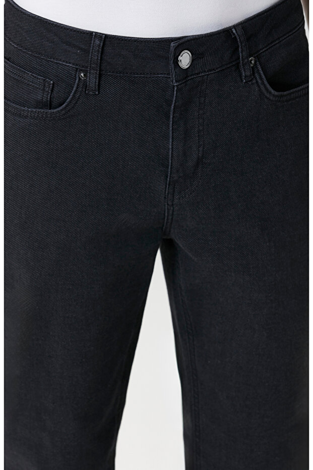 Antrasit Denim Pantolon - 4