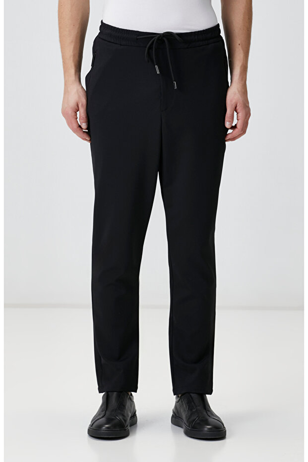 N-Tech Siyah Diyagonal Eşofman Altı - 2