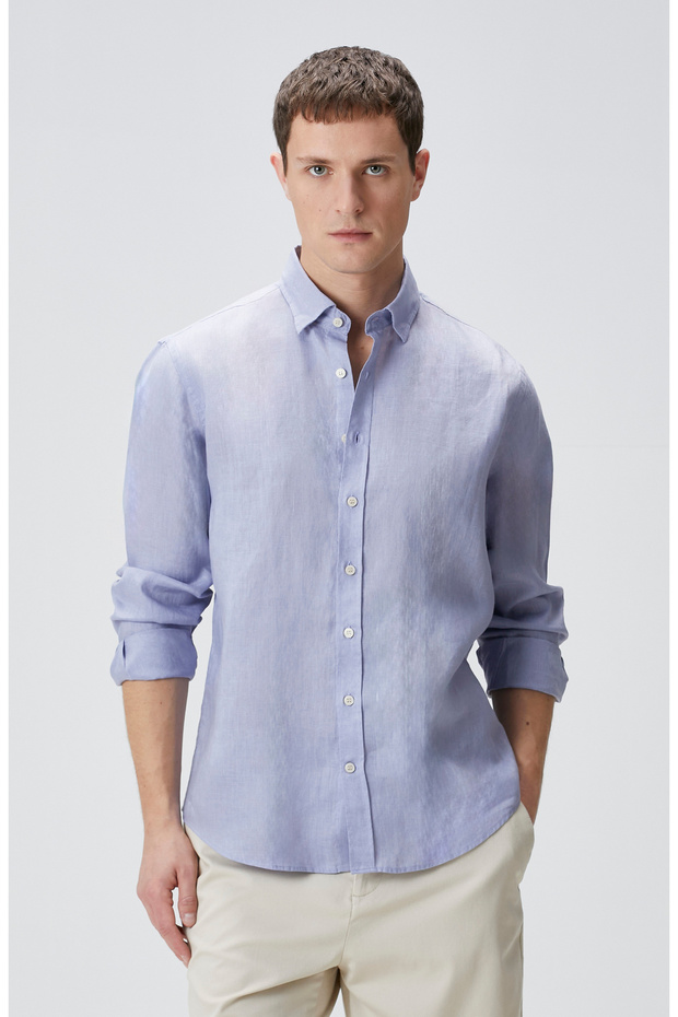 Lila Keten Gömlek - 3