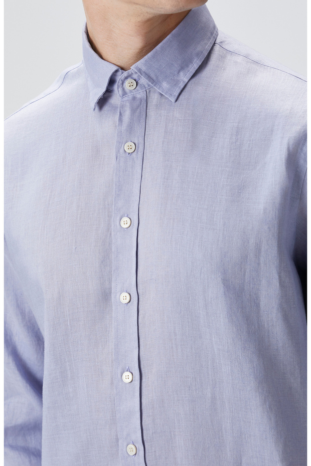 Lila Keten Gömlek - 7