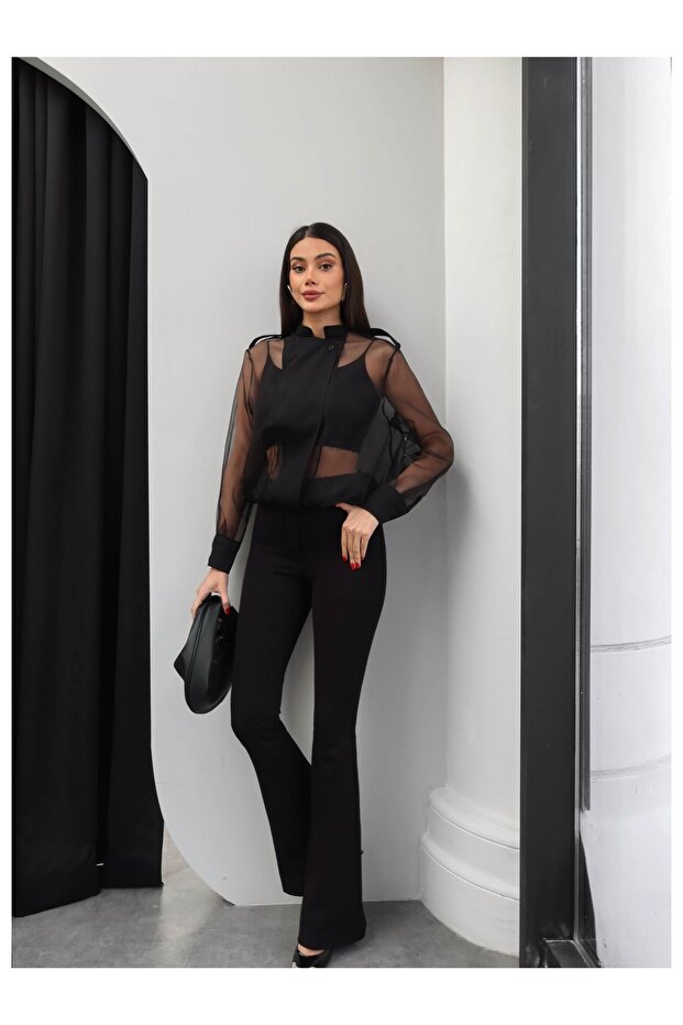 Tül Bomber Ceket - 3