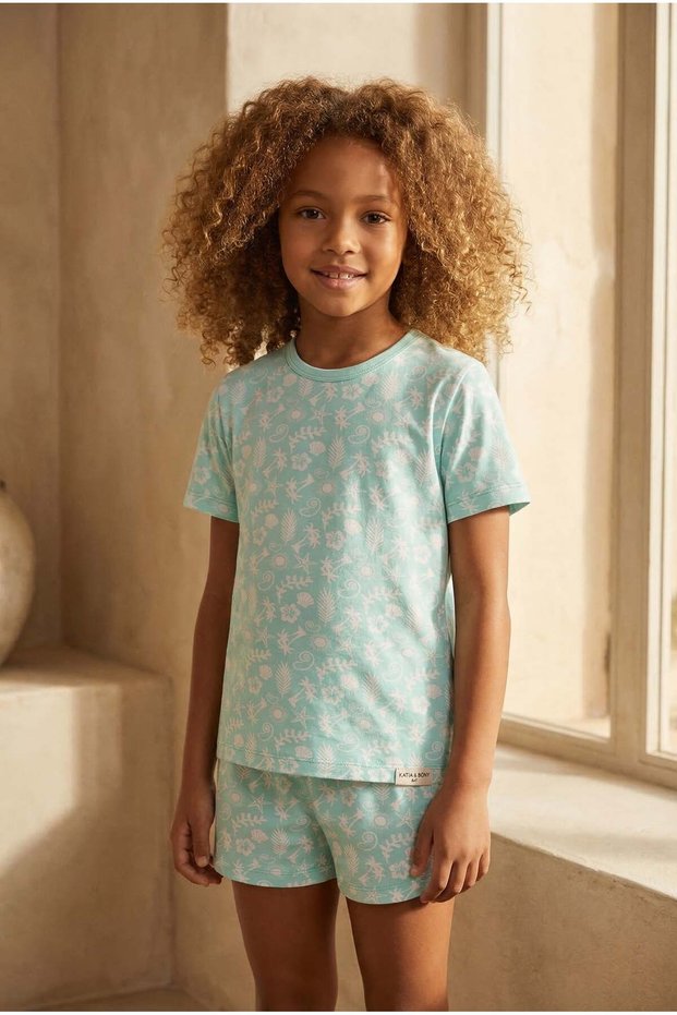Children's Sea La Vie Sea Themed Packaged Shorts Pajama Set