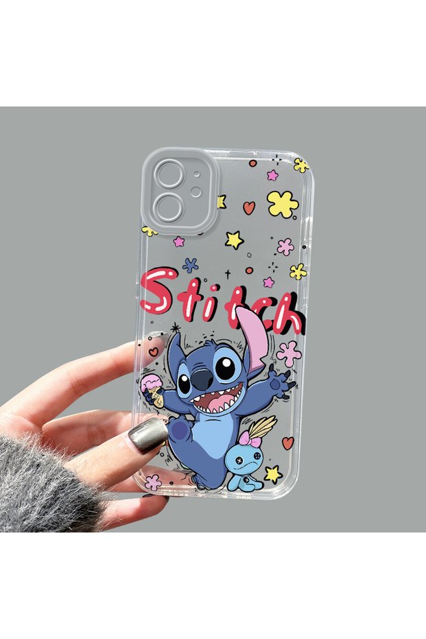 iPhone 11 Compatible Camera Protected Anti-Shock Aesthetic Print Patterned Transparent Silicone Case
