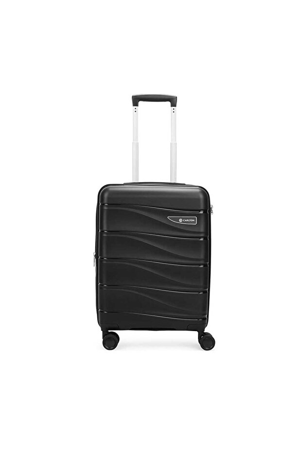 Olympus 4 Wheel Hard Trolley, 55 cm, Black