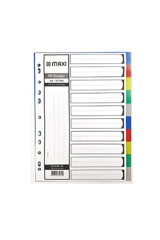 10 Part A4 File Divider - 3