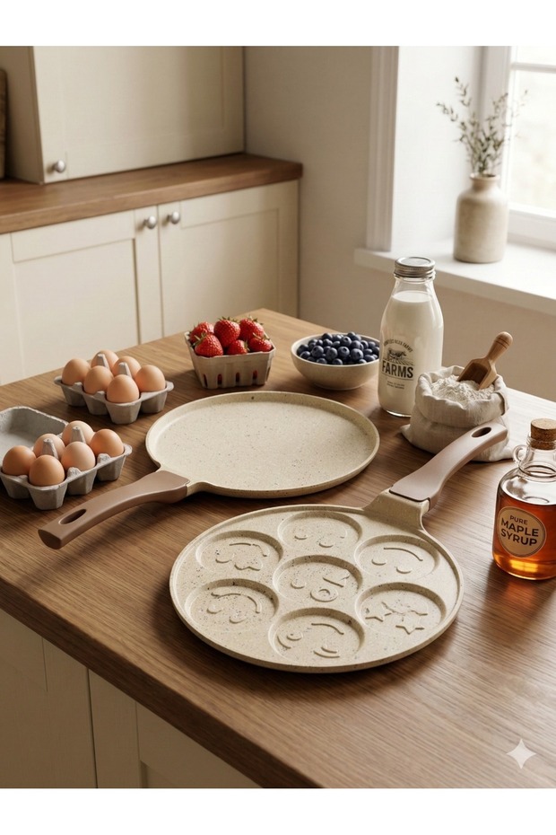 Krem 2'li Krep&Pankek Tava Seti - 1