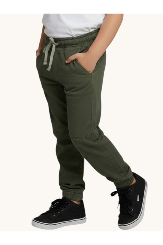 BOYS CARGO JOGGER-OLIVE