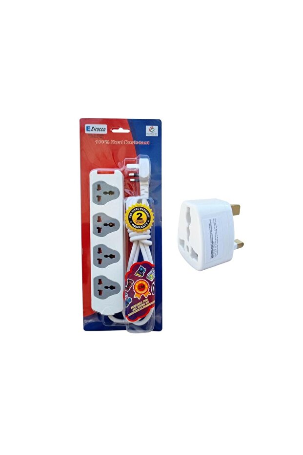 4 Way 2m Extension with Adaptor