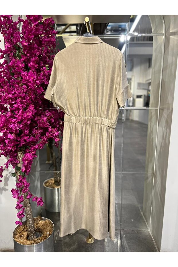 - SİMLİ YIRTMAÇLI ELBİSE - 3