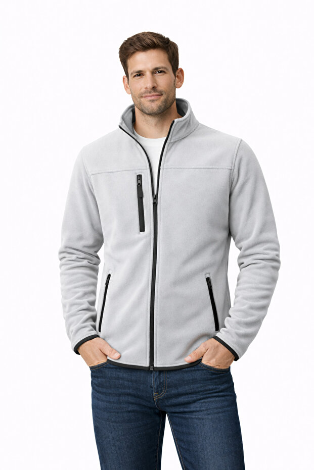 Men's Anti-Pilling No-Pilling Standard Fit Stand Collar Cold Proof Fleece