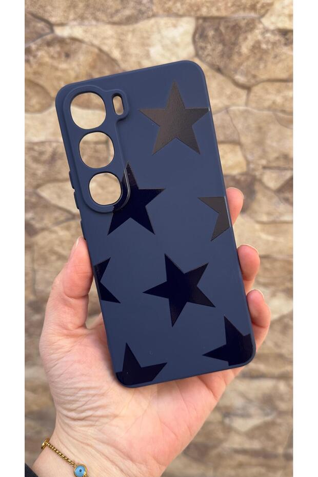 Vivo V40 Lite 5g Compatible Star Silicone Shock-Absorbing Classic Protected Rubber Case